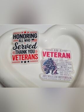 Veterans Flatbacks Military Badge Flats Planar USA Keychain Magnet Crafts